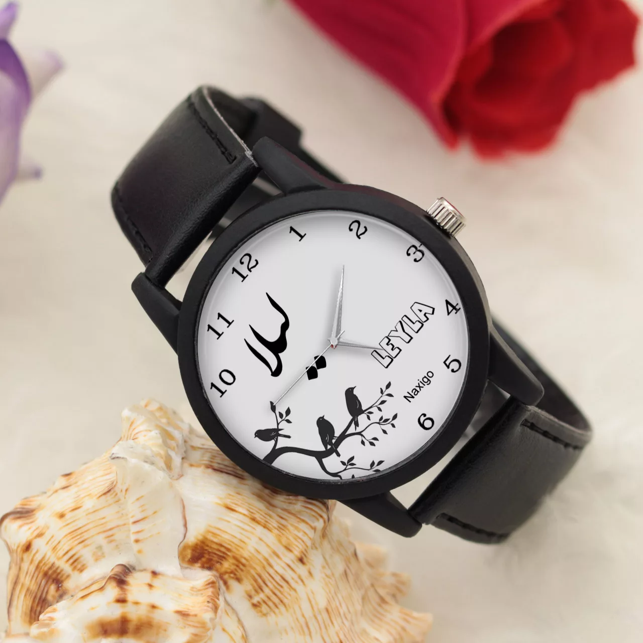 ساعت مچی عقربه ای زنانه ناکسیگو طرح لیلا کد LF3397