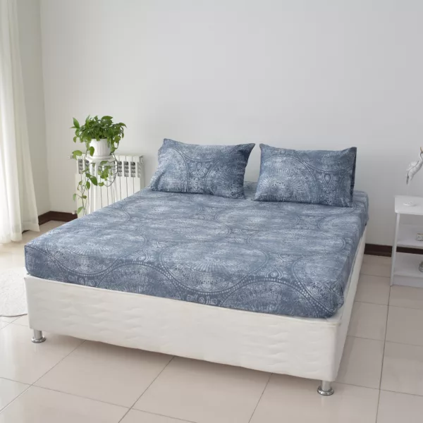 سرویس ملحفه بومرنگ مدل Merigold-180 دونفره 3 تکه