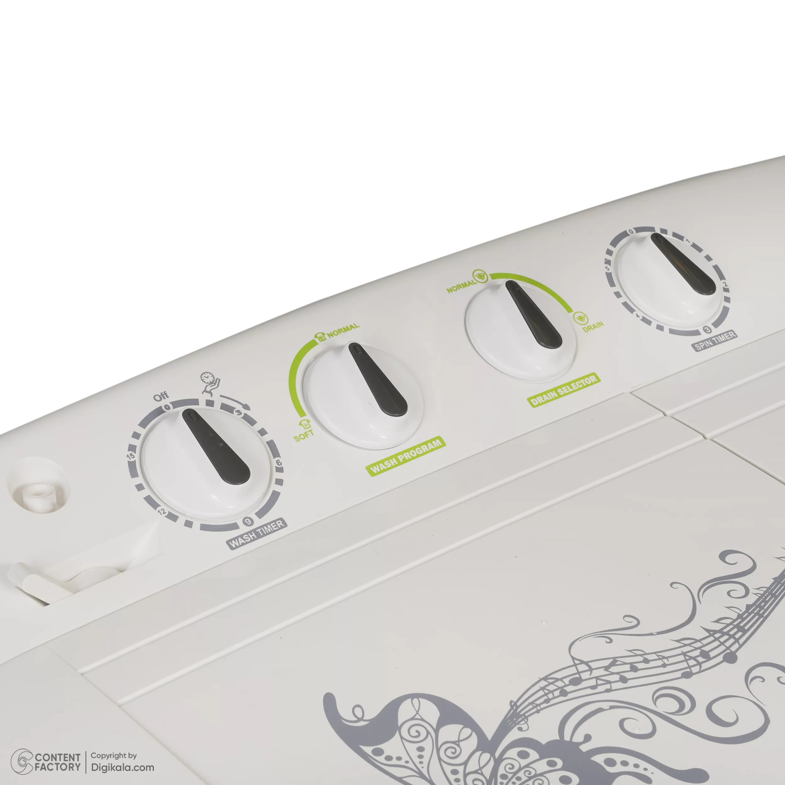 ماشین لباسشویی نیمه اتوماتیک ریتون مدل RWM-1402 T ظرفیت 14 کیلوگرم