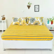 سرویس ملحفه بومرنگ مدل Calm یکنفره 4 تکه