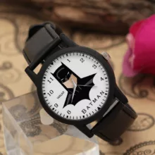 ساعت مچی عقربه ای زنانه و مردانه والار طرح بتمن کد LF2304