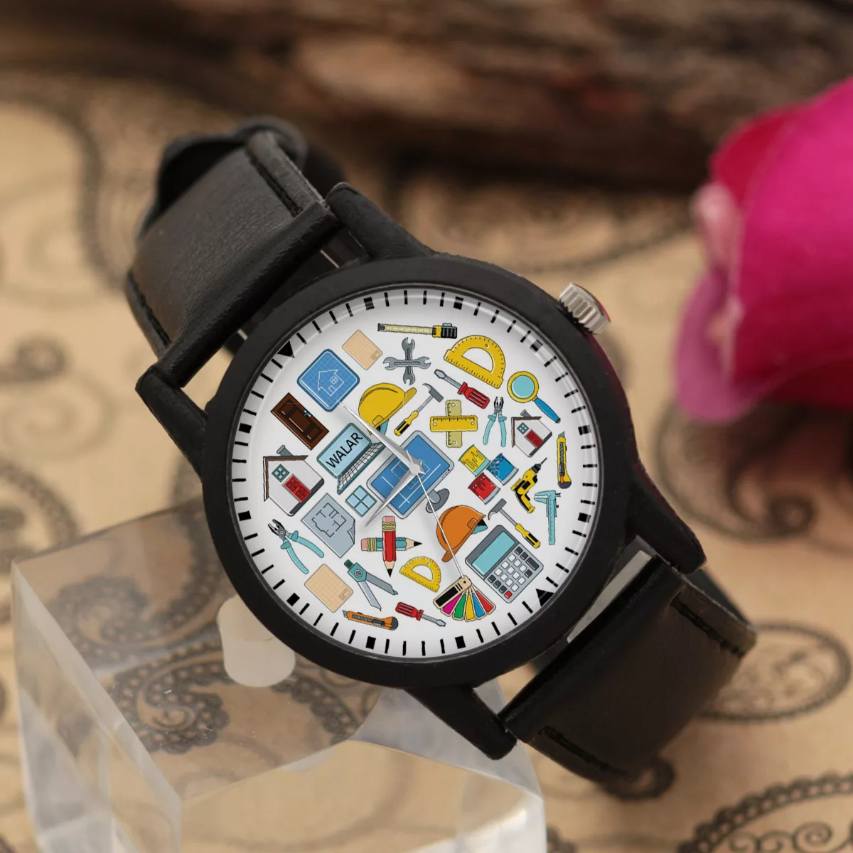 ساعت مچی عقربه ای والار طرح معماری کد LF2615