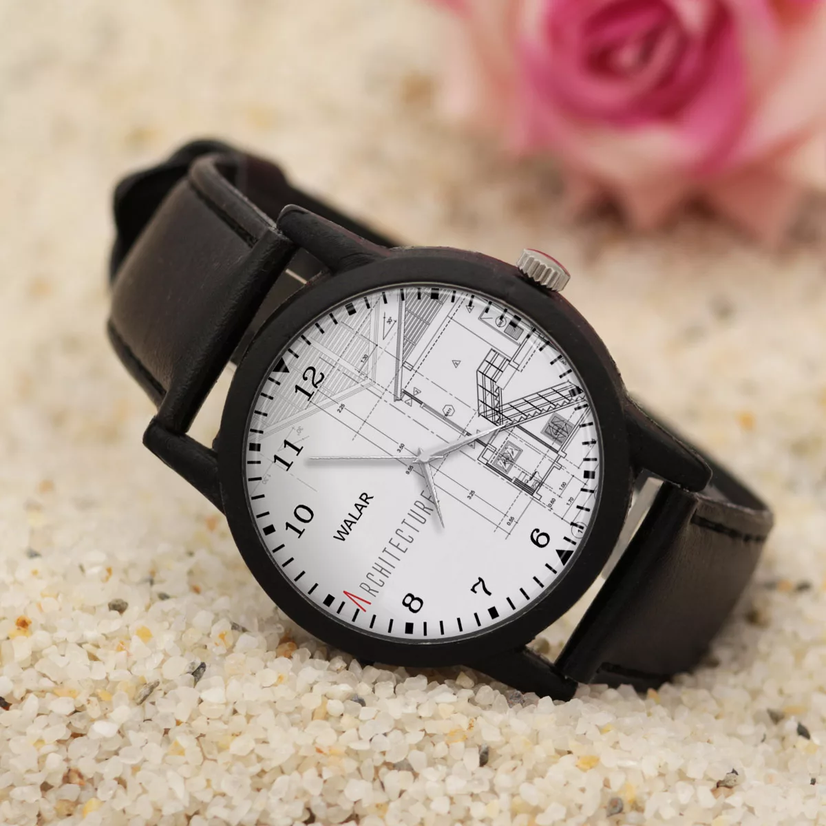 ساعت مچی عقربه ای والار طرح معماری کد LF2616