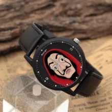 ساعت مچی عقربه ای ناکسیگو طرح Money Heist کد LF4206