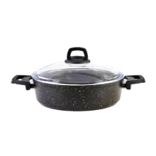 سرویس قابلمه 7 پارچه کاراجا مدل Biogranit Blackgold