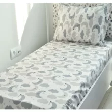سرویس ملحفه بومرنگ مدل Mahak-80 یک نفره 2 تکه