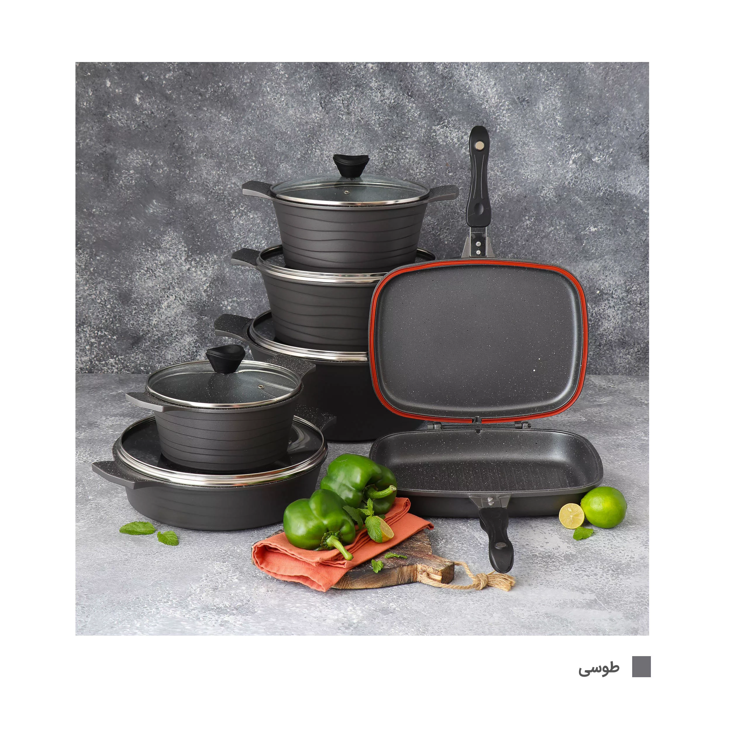 سرویس پخت و پز 12 پارچه دسینی مدل Rejina