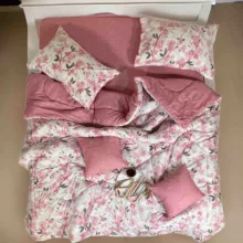 سرویس خواب مانیکاهوم مدل هلسا صورتیhelsa soratiدونفره شش تکه