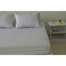 سرویس ملحفه بومرنگ مدل ZigzagC-160 دونفره 3 تکه