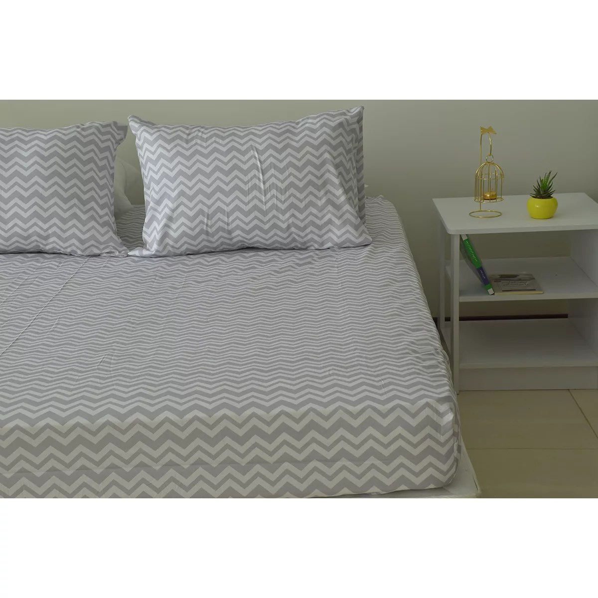 سرویس ملحفه بومرنگ مدل ZigzagC-160 دونفره 3 تکه