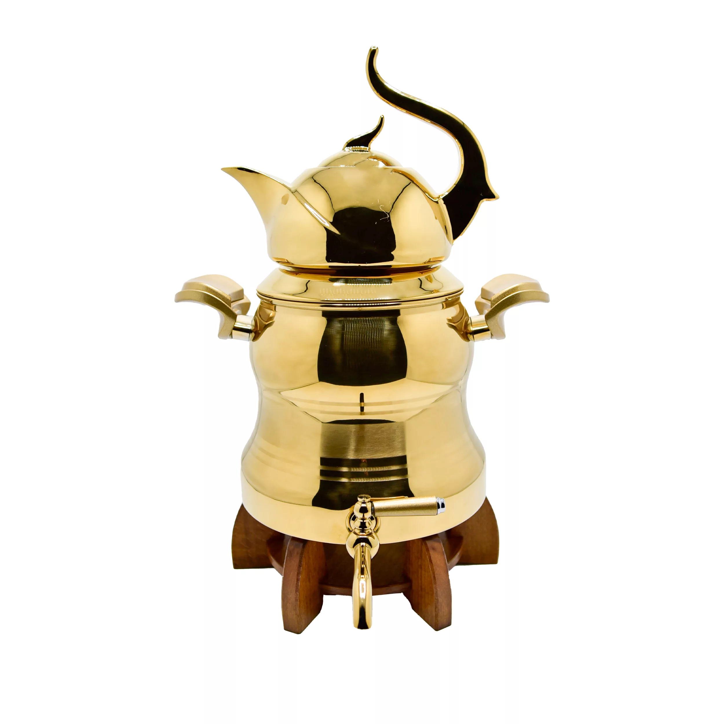 ست کتری و قوری کروپ مدل استند چوبی کد FGH-800