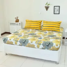 سرویس ملحفه بومرنگ مدل Calm-160 دونفره 3 تکه