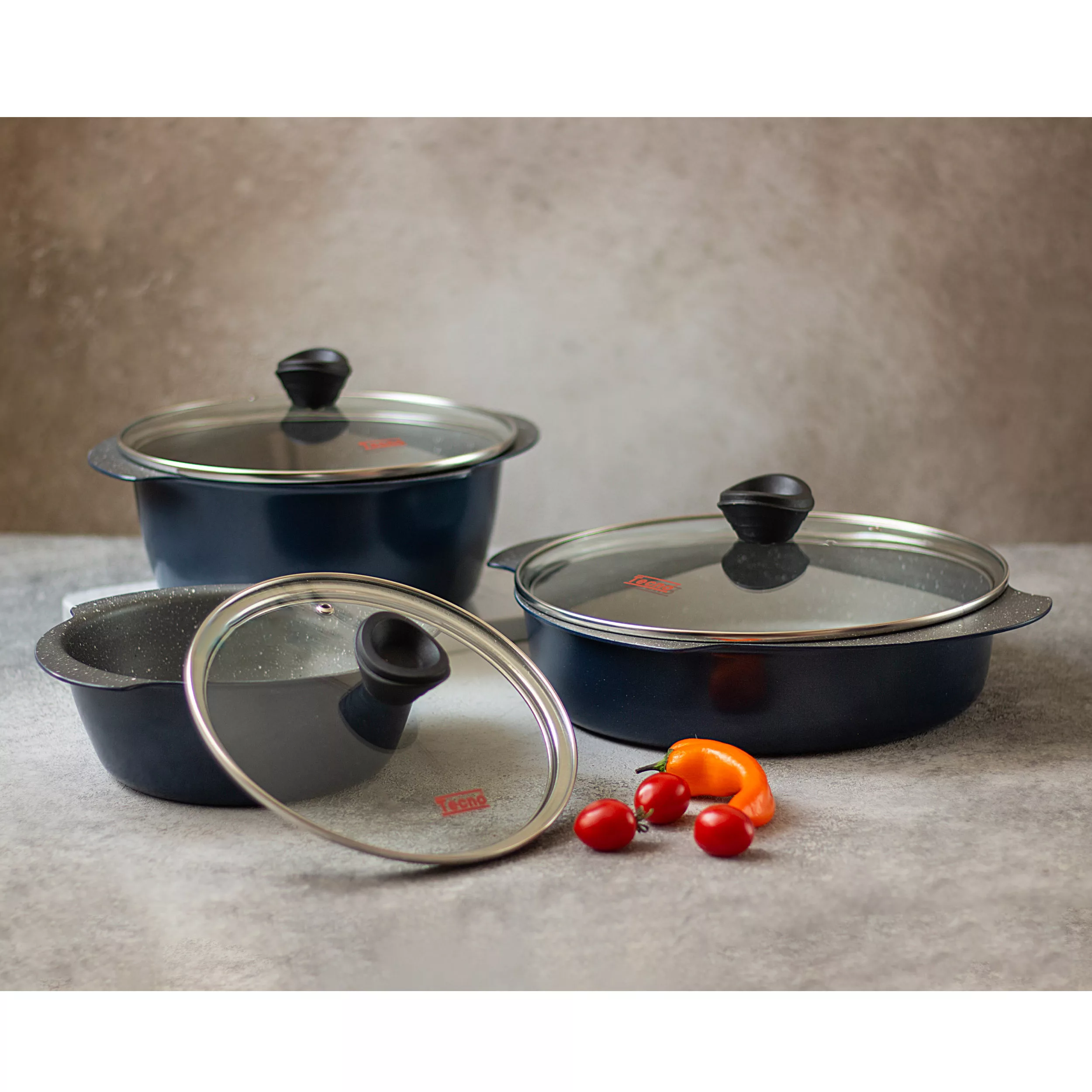 سرویس پخت و پز 6 پارچه تکنو مدل پروانه