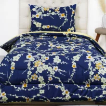 سرویس خواب مانیکاهوم طرح Azargoon plus سرمه‌ای یکنفره سه تکه