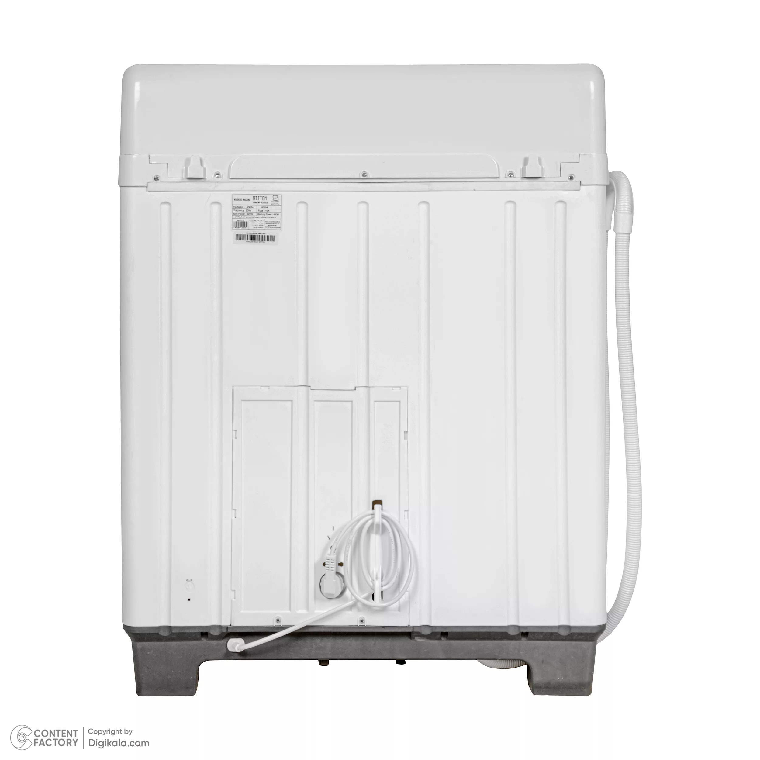 ماشین لباسشویی نیمه اتوماتیک ریتون مدل RWM-1202 TG ظرفیت ۱۲ کیلوگرم