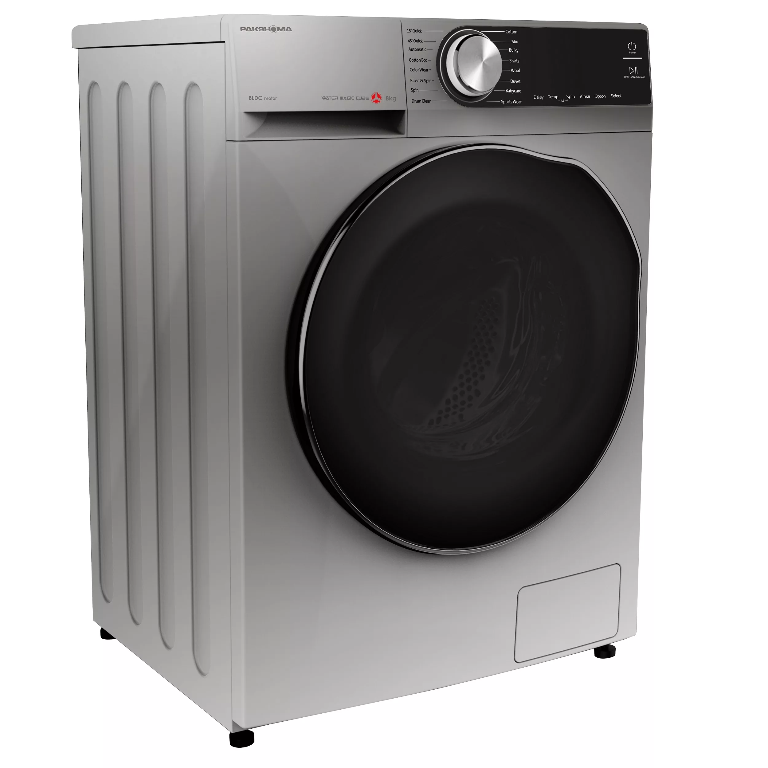 ماشین لباسشویی پاکشوما مدل TFB-85401WT ظرفیت 8 کیلوگرم