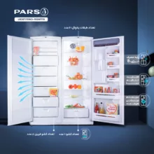 یخچال و فریزر دوقلو 23 فوت پارس مدل LRDST170WD-FRZNF170