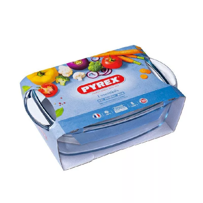 ظرف پخت پیرکس مدل مرغ خوری