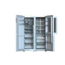 یخچال فریزر دوقلو 36 فوت دیپوینت مدل MasterPro-NRD15 S با ارتفاع 1800، پهنای 1200 و عمق 63 سانتی متر، میزان مصرف انرژی A+، دارای 5 طبقه در یخچال و 7 طبقه در فریزر، دارای سیستم نوفراست