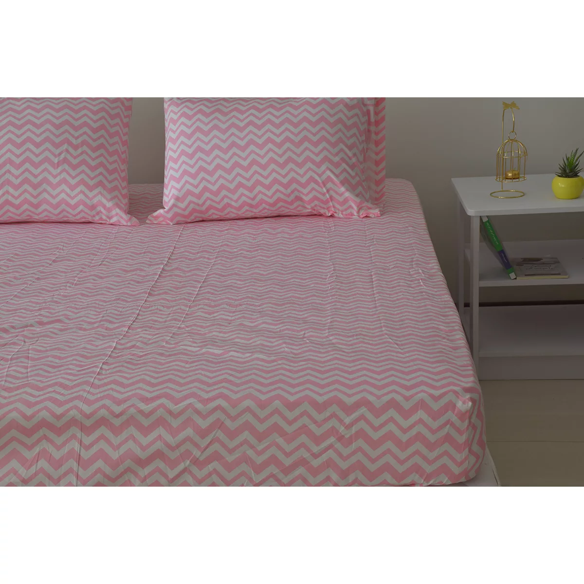 سرویس ملحفه بومرنگ مدل ZigzagC-160 دونفره 3 تکه