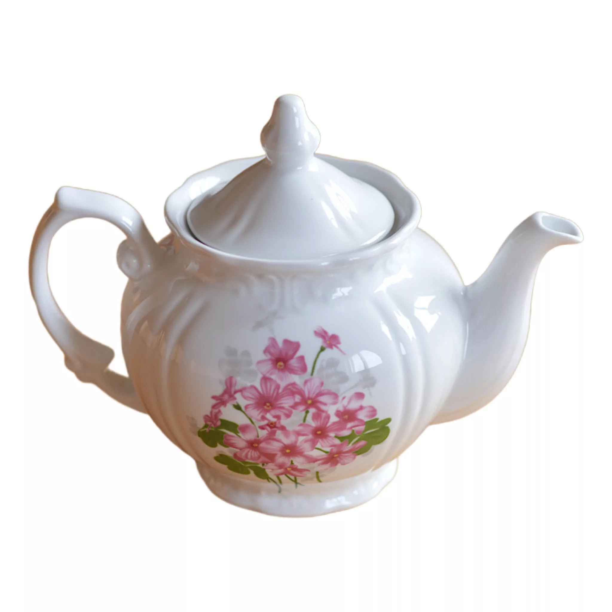 قوری چینی زرین ایران مدل چهار ترک 5 یاس درجه عالی