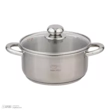 سرویس پخت و پز 8 پارچه پارس استیل مدل سه لایه کد 08