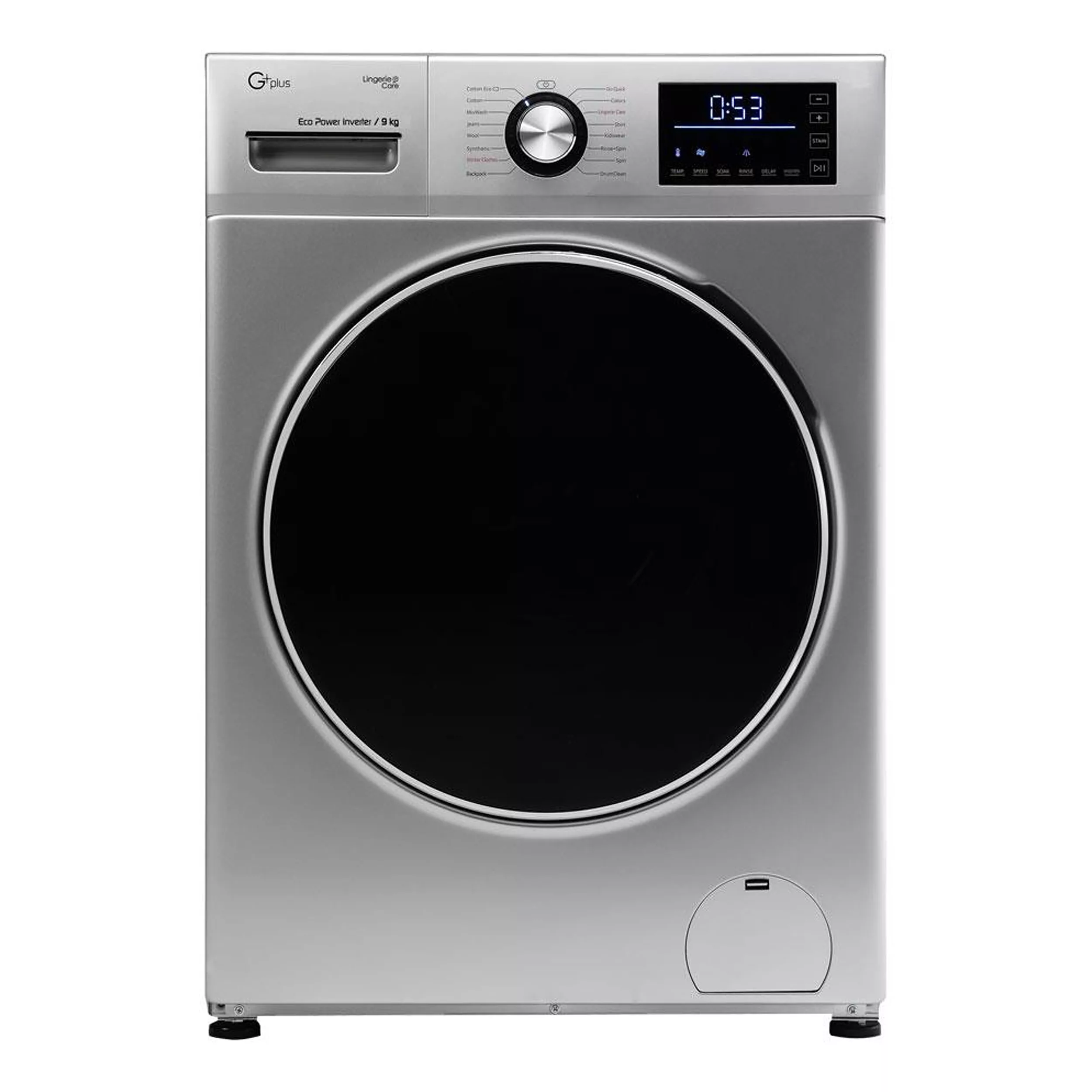 ماشین لباسشویی اتوماتیک جی پلاس مدل GWM-P934T ظرفیت 9 کیلوگرم