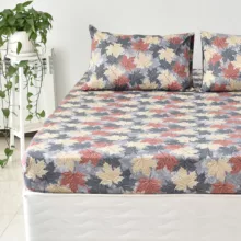 سرویس ملحفه بومرنگ مدل Maple-120 یکنفره 2 تکه