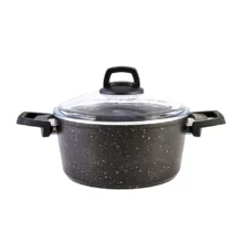 سرویس قابلمه 7 پارچه کاراجا مدل Biogranit Blackgold