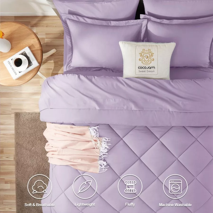 سرویس روتختی کوکوجم مدل میکرو فایبر دونفره 6 تکه