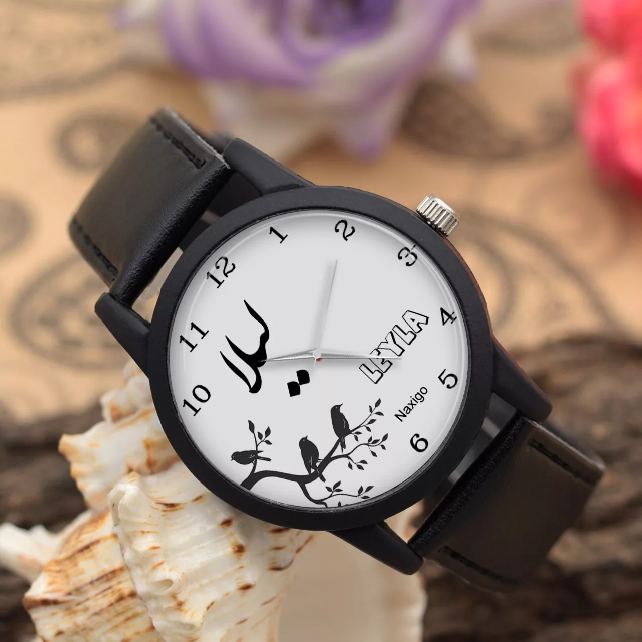 ساعت مچی عقربه ای زنانه ناکسیگو طرح لیلا کد LF3397