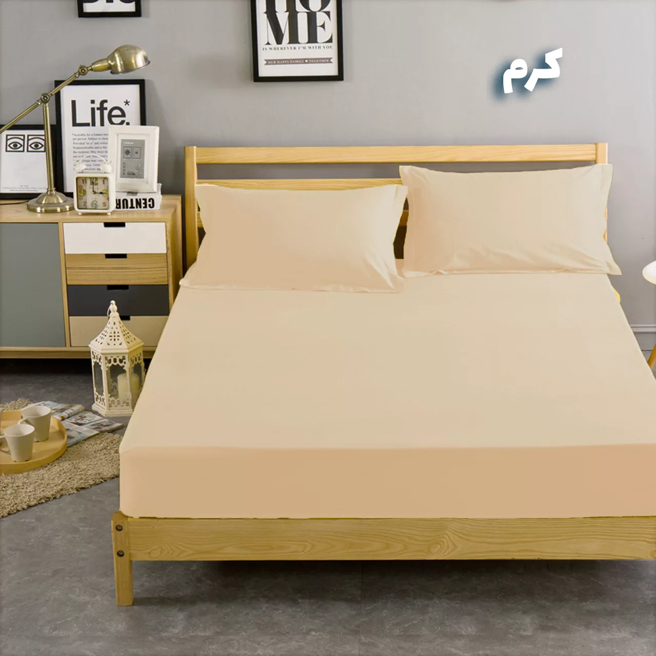 سرویس ملحفه بومرنگ مدل Simple-160 دو نفره 3 تکه