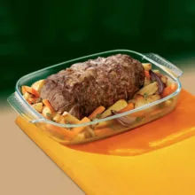 ظرف پخت پیرکس مدل مستطیل مجموعه 4 عددی