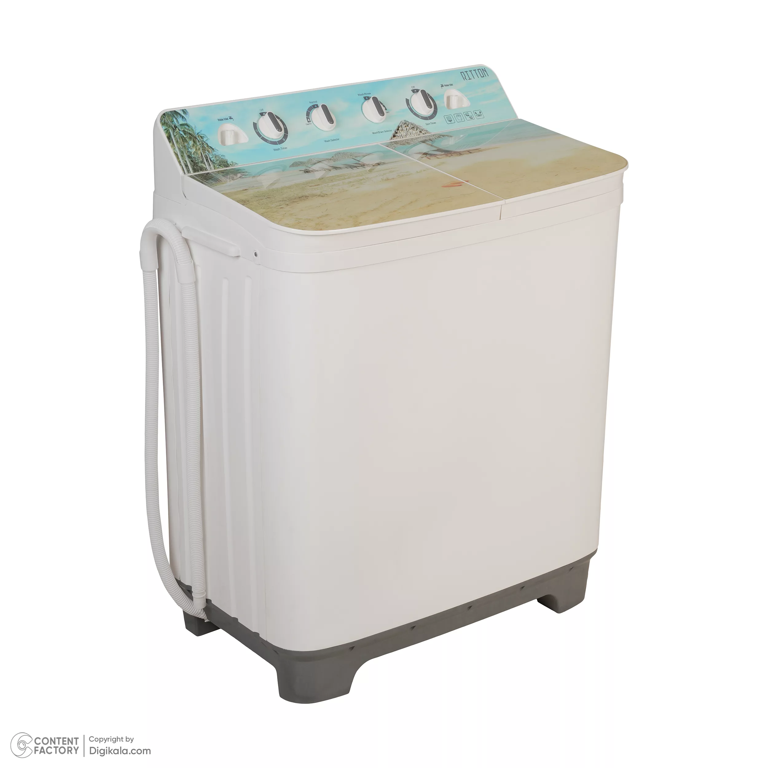 ماشین لباسشویی نیمه اتوماتیک ریتون مدل RWM-1202 TG ظرفیت ۱۲ کیلوگرم