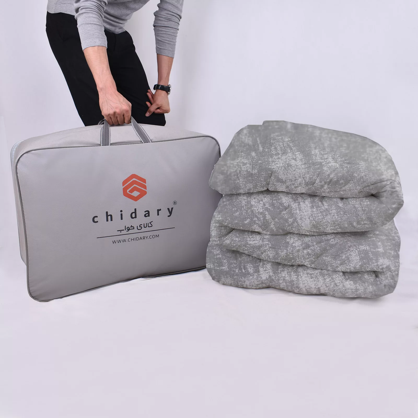 سرویس خواب چیداری طرح پتینه کد 180 دونفره چهار تکه