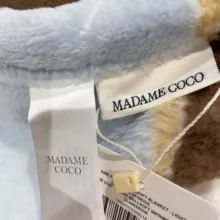 پتو مادام کوکو مدل Aime-Mavi.Bej سایز 220x200 سانتی متر