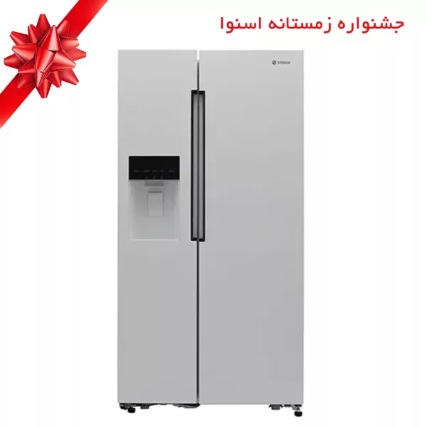 یخچال و فریزر ساید بای ساید 28 فوت اسنوا مدل S1Di-S100-W