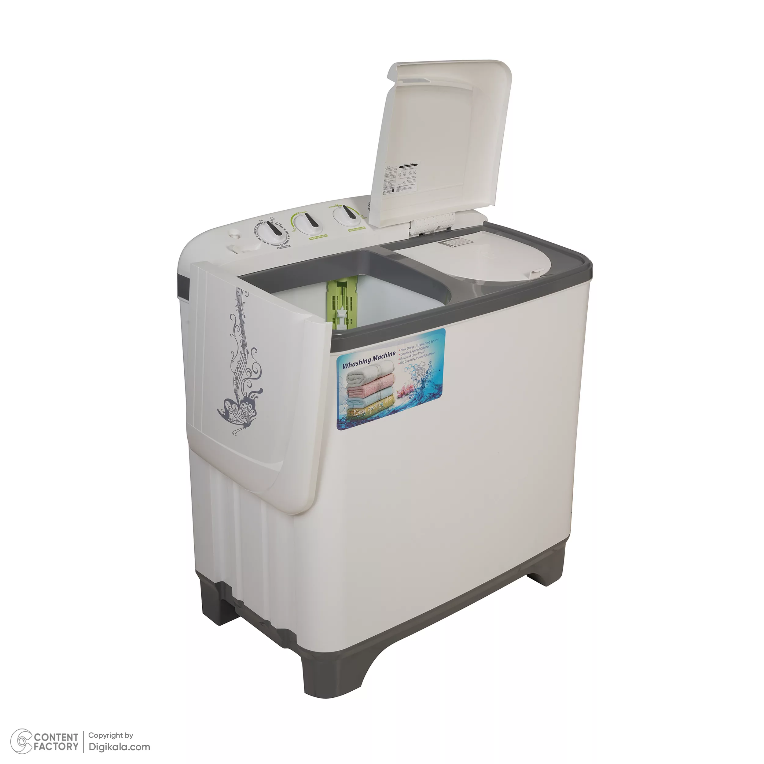 ماشین لباسشویی نیمه اتوماتیک ریتون مدل RWM-1402 T ظرفیت 14 کیلوگرم