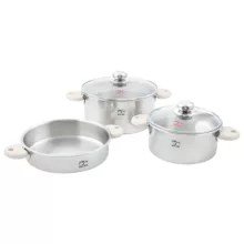 سرویس پخت و پز 5 پارچه پارس استیل مدل رایکا سه لایه