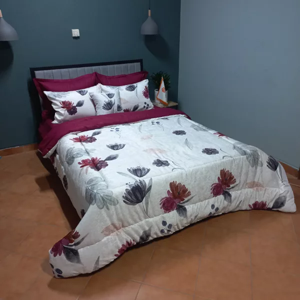 سرویس خواب چیداری مدل مخمل ابریشم کد 02 دو نفره 7 تکه