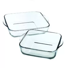 ظرف پخت پاشاباغچه مدل Borcam 159028 مجموعه دو عددی