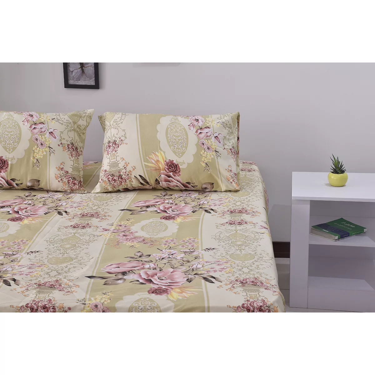 سرویس ملحفه بومرنگ مدل Hilma-160 دو نفره 3 تکه