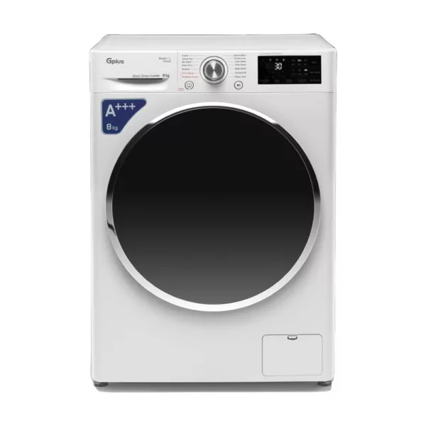 ماشین لباسشویی اتوماتیک جی پلاس مدل GWM-P88W ظرفیت 8 کیلوگرم