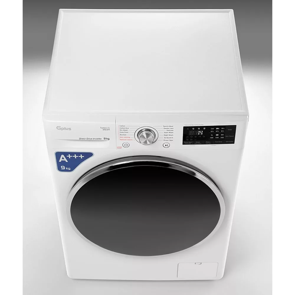 ماشین لباسشویی اتوماتیک جی پلاس مدل GWM-P99W ظرفیت 9 کیلوگرم