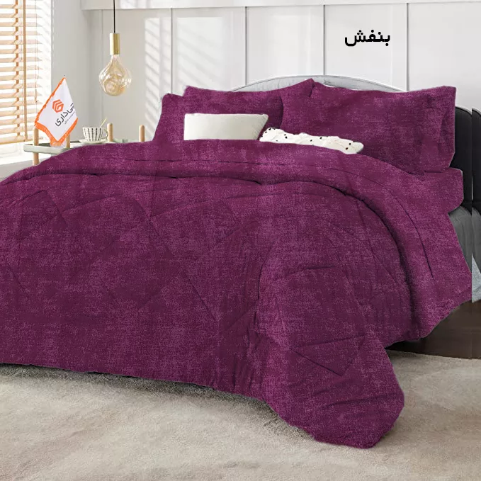 سرویس خواب چیداری طرح پتینه کد 180 دونفره چهار تکه