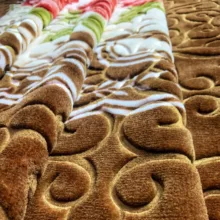 پتو گلبافت مدل برجسته کد 32_126سایز 220x160 سانتی متر
