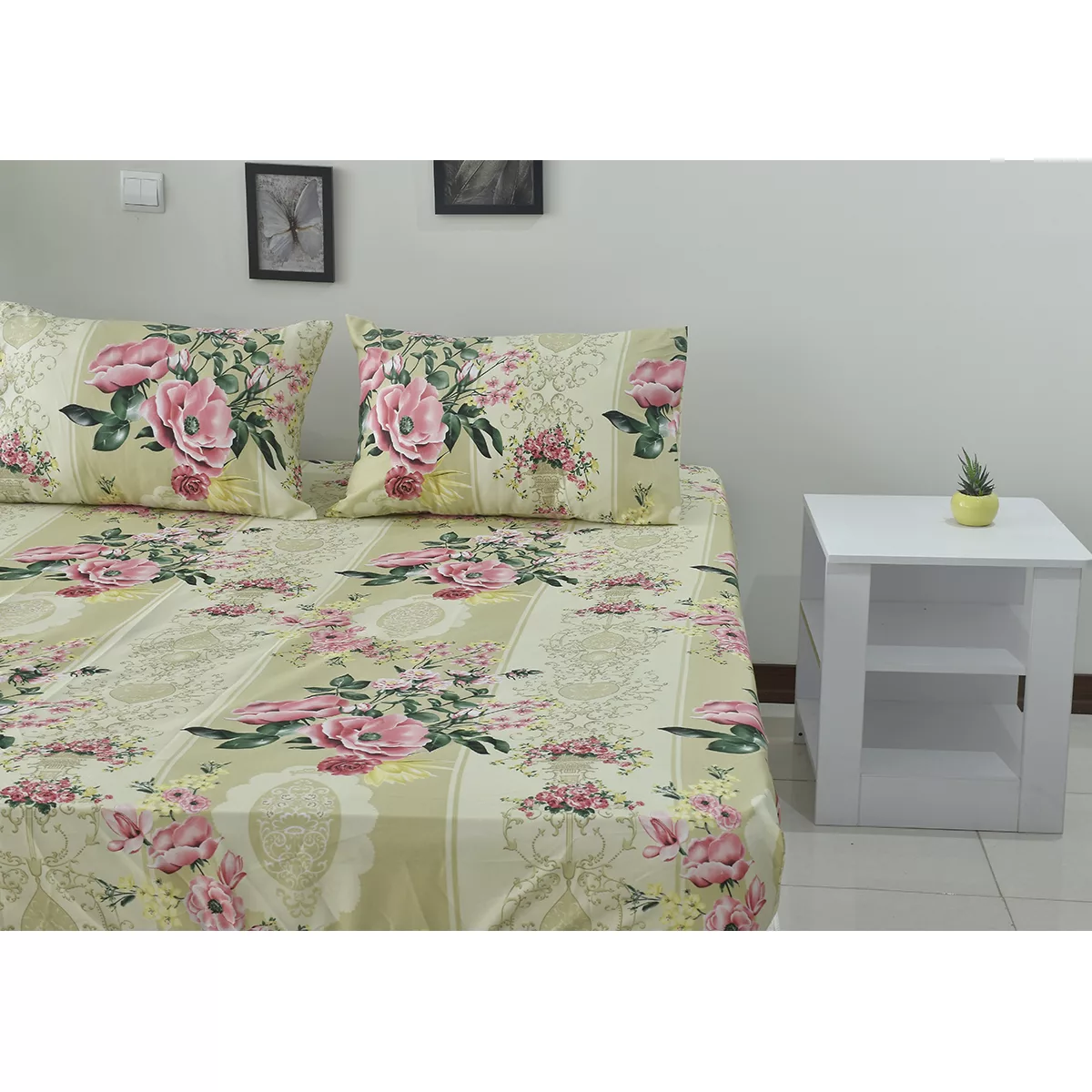 سرویس ملحفه بومرنگ مدل Hilma-160 دو نفره 3 تکه