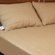 سرویس ملحفه چیداری مدل پددار طرح پنبه دوزی کد 90 یک نفره دو تکه