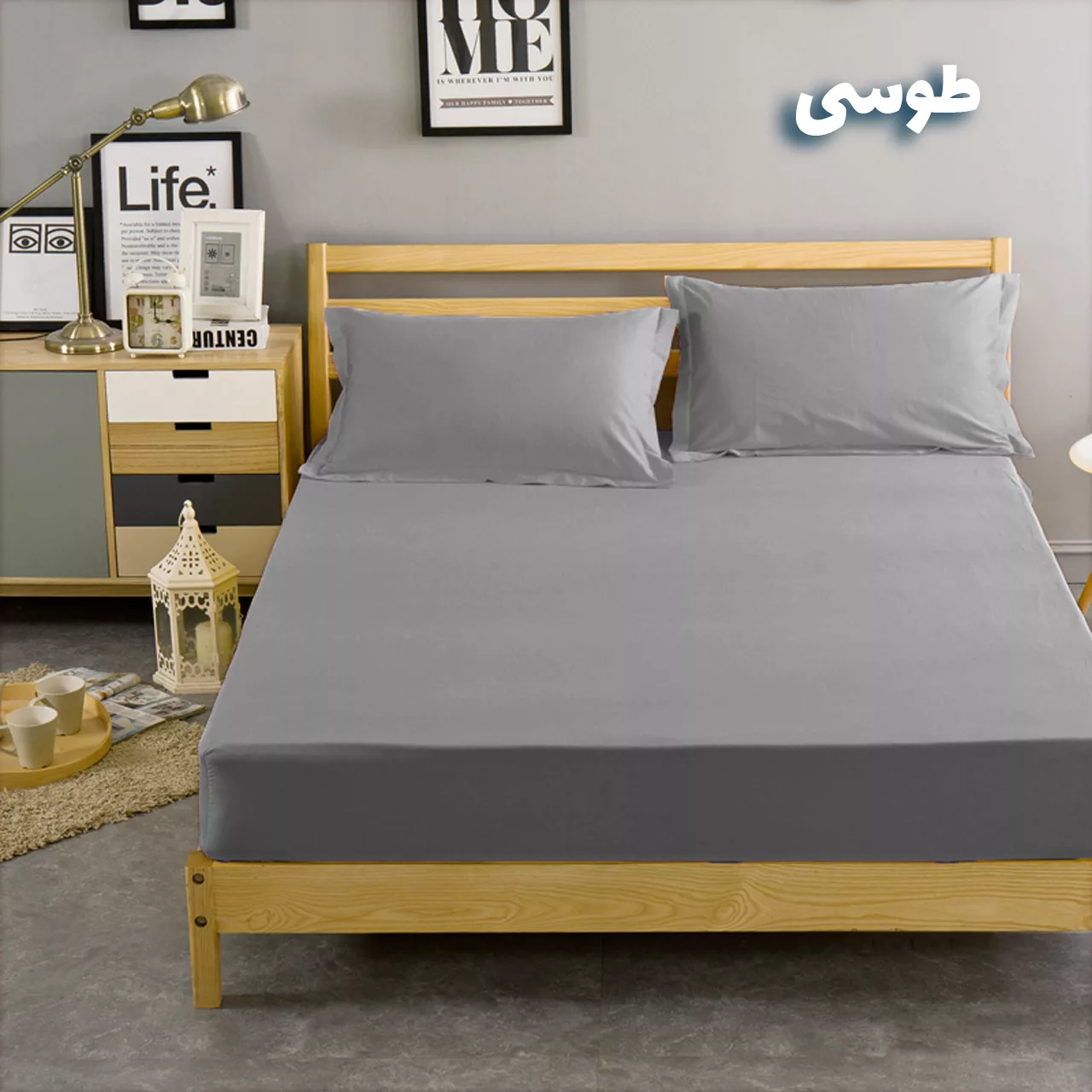 سرویس ملحفه بومرنگ مدل Simple-180 دونفره 3 تکه