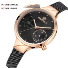 ساعت مچی عقربه ای زنانه نیوی فورس مدل N F 5001 S B B